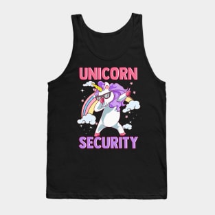 Funny Unicorn Security Dabbing Tee Unicorn Costume Gifts Tank Top